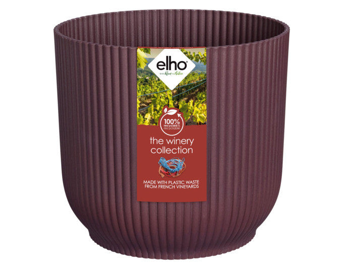 ELHO Pflanzengefäss The Winery Collection ø 18 cm bordeauxrot in Bordeaux, Rot präsentiert im Onlineshop von KAQTU Design AG. Pflanzentopf Outdoor ist von ELHO