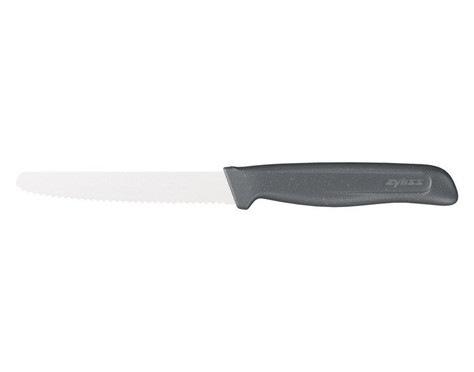 ZYLISS Tomatenmesser 11 cm schwarz in Schwarz präsentiert im Onlineshop von KAQTU Design AG. Küchenmesser ist von ZYLISS
