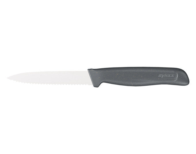 ZYLISS Rüstmesser mit Wellenschliff 10 cm schwarz in Schwarz präsentiert im Onlineshop von KAQTU Design AG. Rüstmesser ist von ZYLISS