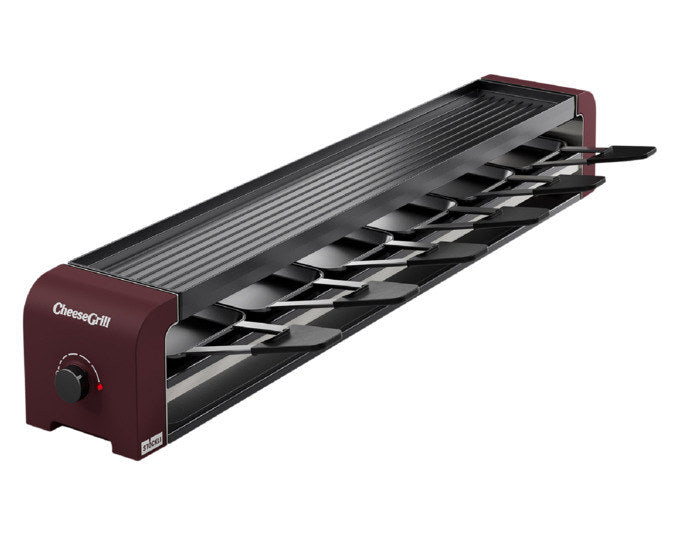 STÖCKLI Raclettegrill CheeseGrill 6 merlot red 74.6x11.6x11.8 cm in Merlot red, Rot präsentiert im Onlineshop von KAQTU Design AG. Raclette ist von STÖCKLI
