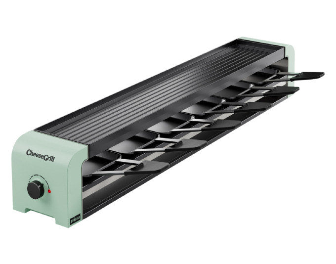 STÖCKLI Raclettegrill CheeseGrill 6 mint green 74.6x11.6x11.8 cm in Mint green, Grün präsentiert im Onlineshop von KAQTU Design AG. Raclette ist von STÖCKLI