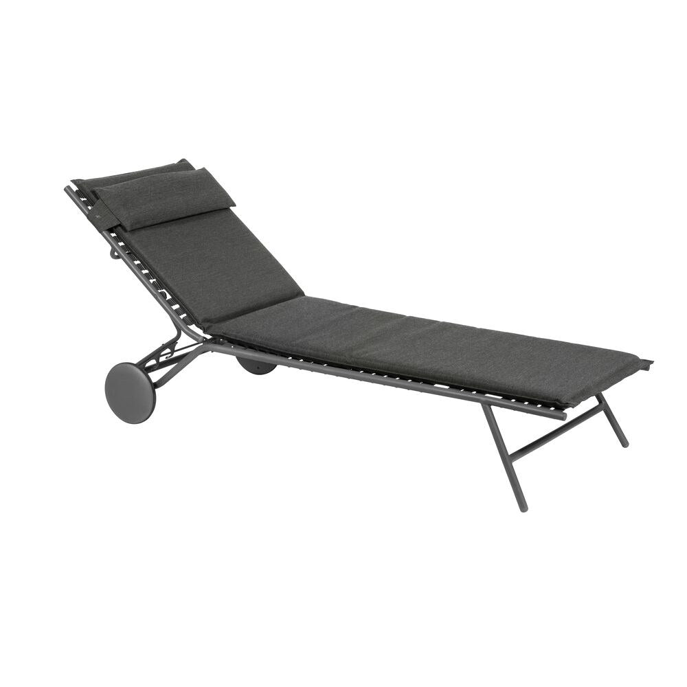 LAFUMA Liege Bayanne II Hedona onyx in Onyx, Schwarz präsentiert im Onlineshop von KAQTU Design AG. Liegestuhl ist von LAFUMA