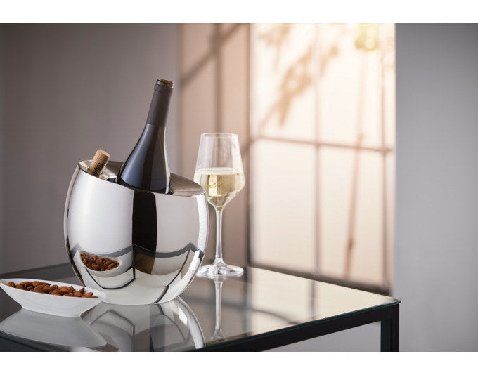 PHILIPPI Weinkühler Froid Inox ø 21 cm in Chrom, Silber präsentiert im Onlineshop von KAQTU Design AG. Flaschenkühler ist von PHILIPPI