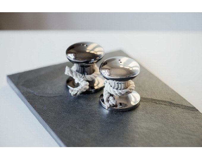 PHILIPPI Salzstreuer Hamburger mit Tau Metall 4x4x5 cm silber in Chrom, Silber präsentiert im Onlineshop von KAQTU Design AG. Streuer ist von PHILIPPI