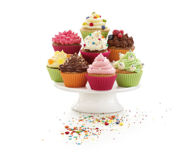 LÉKUÉ Muffinförmchen Silikon 6 Stück ø 7 cm assortiert in Assortiert präsentiert im Onlineshop von KAQTU Design AG. Muffinformen ist von LEKUE