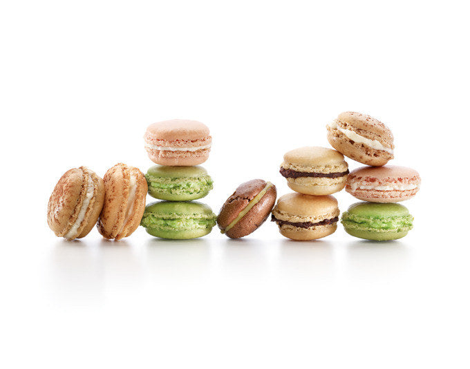 LÉKUÉ Backmatte Macarons Silikon 40x30 cm in Braun präsentiert im Onlineshop von KAQTU Design AG. Folien + Beutel ist von LEKUE