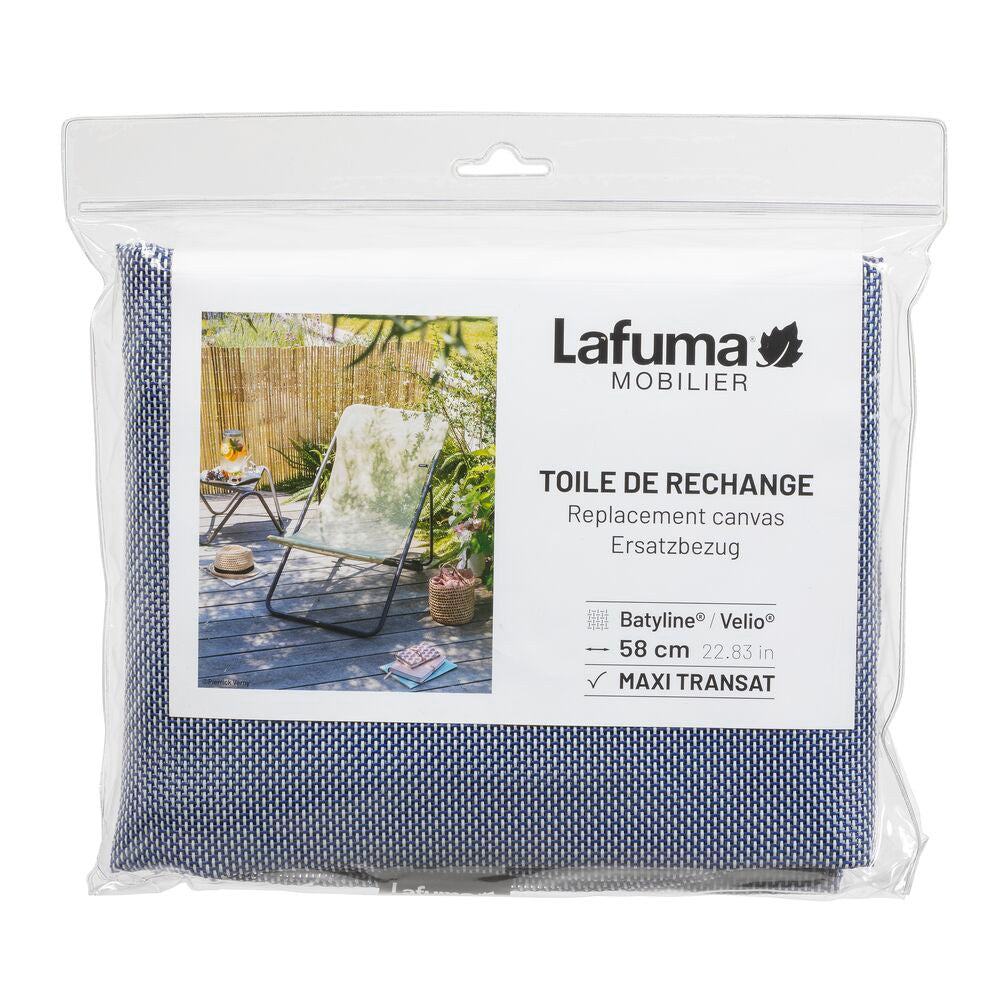 LAFUMA Ersatzbezug Maxi Transat Clip Batyline Bleu Océan II 58 cm in Ocean, Blau präsentiert im Onlineshop von KAQTU Design AG. Outdoor Zubehör ist von LAFUMA