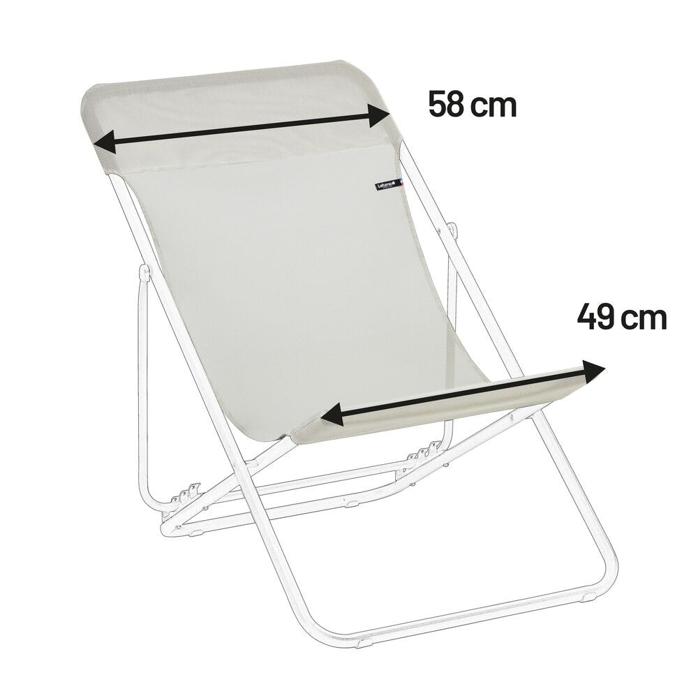 LAFUMA Ersatzbezug Maxi Transat Clip Batyline Beige Seigle ll 58 cm in Beige, Braun, Seigle präsentiert im Onlineshop von KAQTU Design AG. Outdoor Zubehör ist von LAFUMA
