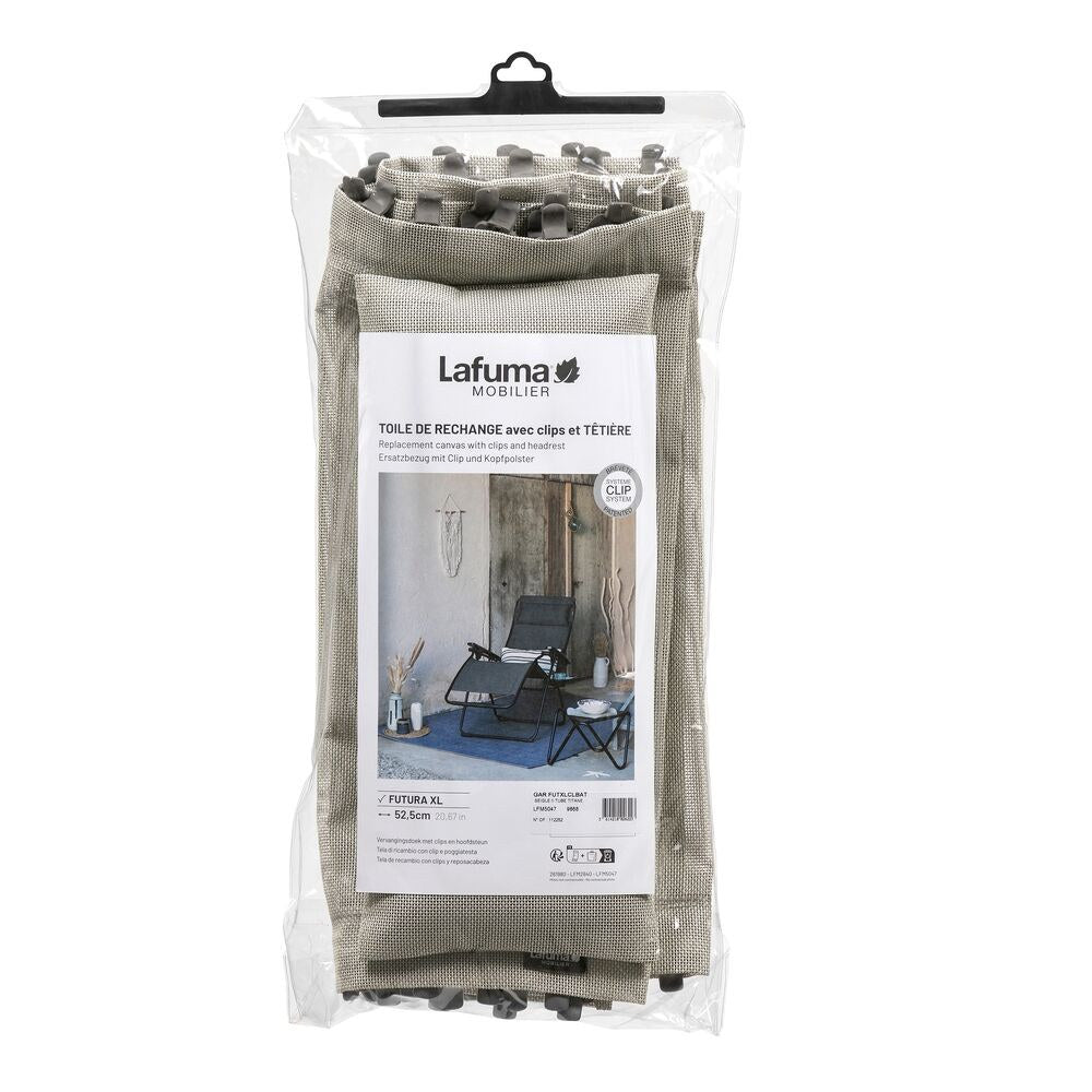 LAFUMA Ersatzbezugset Futura XL Clip Batyline ISO Beige Seigle ll in Beige, Braun, Seigle präsentiert im Onlineshop von KAQTU Design AG. Outdoor Zubehör ist von LAFUMA