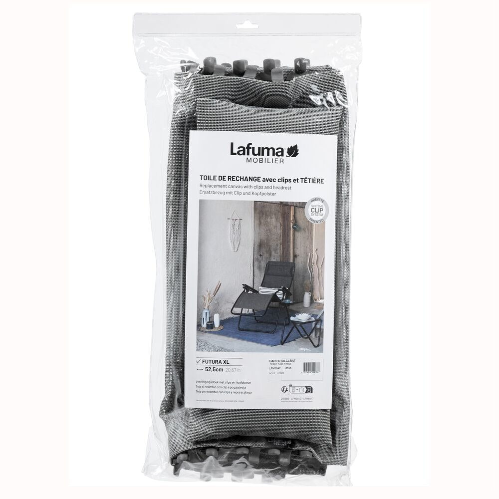 LAFUMA Ersatzbezugset RSX XL/Futura XL Clip Batyline ISO Marron Terre in Marron, Braun, Terre, Grau präsentiert im Onlineshop von KAQTU Design AG. Outdoor Zubehör ist von LAFUMA