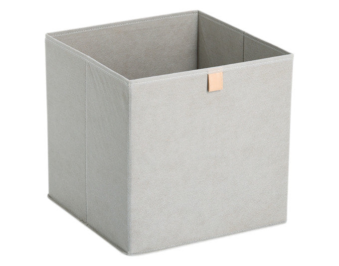 ZELLER Aufbewahrungsbox Vlies grau 32x32x32 cm in Grau präsentiert im Onlineshop von KAQTU Design AG. Aufbewahrungsbehälter ist von ZELLER PRESENT