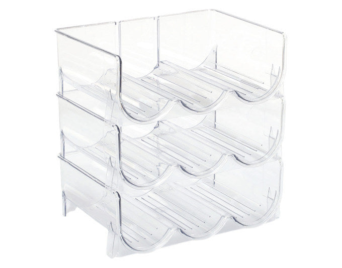 ZELLER Flaschenregal für 3 Flaschen Kunststoff transparent 28.5x20x10 cm in Transparent präsentiert im Onlineshop von KAQTU Design AG. Weinregal ist von ZELLER PRESENT