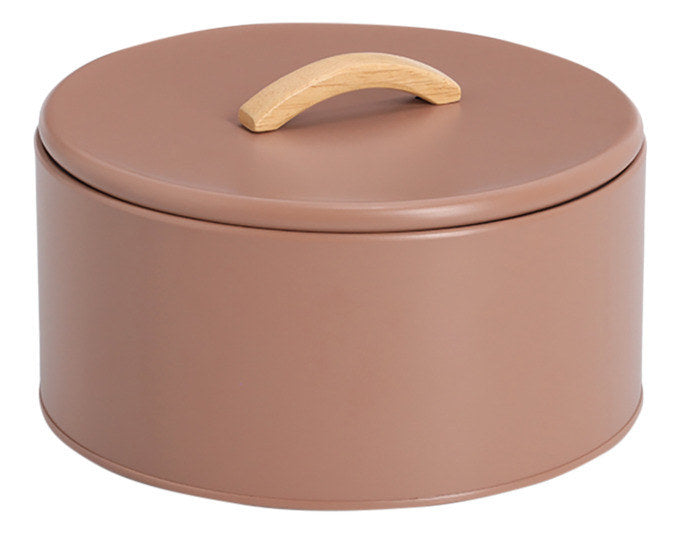 ZELLER Vorratsdose 2400 ml Metall mocca ø 21.5x14 cm in Mocca, Braun präsentiert im Onlineshop von KAQTU Design AG. Vorratsbehälter ist von ZELLER PRESENT