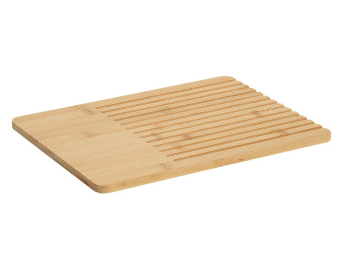 ZELLER Brotschneidbrett Bambus 33x25 cm in Holzoptik, Braun präsentiert im Onlineshop von KAQTU Design AG. Schneidbrett ist von ZELLER PRESENT