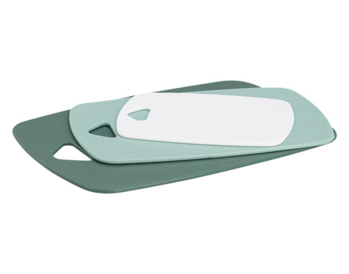 ZELLER Schneidmatten Set 3-teilig Kunststoff grün mint weiss in Grün, Mint, Weiss präsentiert im Onlineshop von KAQTU Design AG. Schneidbrett ist von ZELLER PRESENT