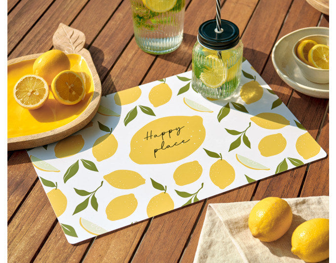 ZELLER Tischset Lemons weiss gelb 45x30 cm in Bunt präsentiert im Onlineshop von KAQTU Design AG. Tischset ist von ZELLER PRESENT