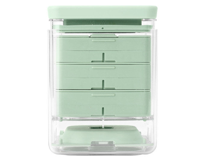 BRABANTIA Pommes-Frites und Gemüseschneider Tasty+ in Transparent, Grün präsentiert im Onlineshop von KAQTU Design AG. Schneider und Stecher ist von BRABANTIA