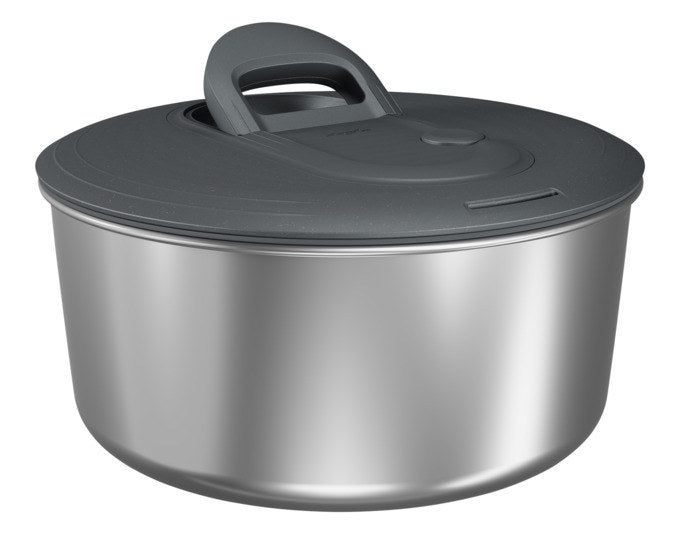 ZYLISS Salatschleuder Easy Spin Edelstahl S ø 22 cm in Silber, Grau präsentiert im Onlineshop von KAQTU Design AG. Salatschleudern ist von ZYLISS