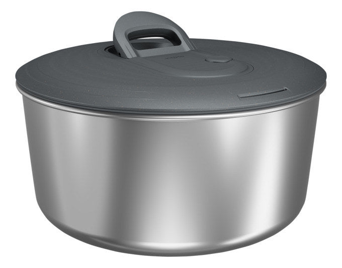 ZYLISS Salatschleuder Easy Spin Edelstahl L ø 26 cm in Silber, Grau präsentiert im Onlineshop von KAQTU Design AG. Salatschleudern ist von ZYLISS