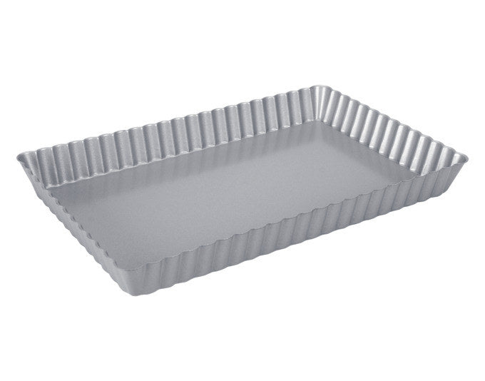 STÄDTER Tarteform mit Hebeboden 28x18x3 cm silber We love Baking in  präsentiert im Onlineshop von KAQTU Design AG. Backformen ist von STÄDTER
