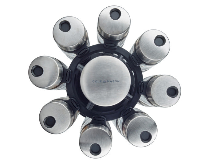 COLE&MASON Gewürzkarussell 17-tlg.20.7x20.7x25.5 cm in  präsentiert im Onlineshop von KAQTU Design AG. Wandregal ist von COLE & MASON