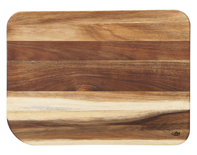 COLE&MASON Holzbrett Berden Akazie gross 46x34x2.5 cm in Holzoptik, Braun präsentiert im Onlineshop von KAQTU Design AG. Grillzubehör ist von COLE & MASON
