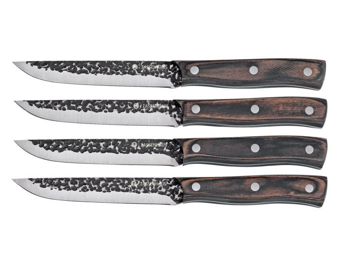 ZASSENHAUS Steakmesser Hunter 4er-Set in Silber, Braun, Schwarz präsentiert im Onlineshop von KAQTU Design AG. Steakmesser ist von ZASSENHAUS