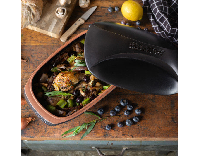 RÖMERTOPF Bräter Culinario 3.0 l 35x20.5x16.5 cm schwarz in Schwarz präsentiert im Onlineshop von KAQTU Design AG. Bräter ist von RÖMERTOPF