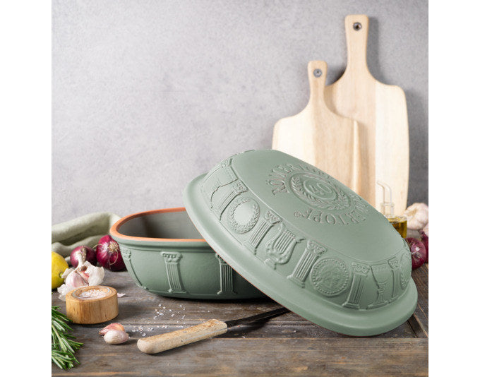 RÖMERTOPF Bräter 40 Jahre Jubiläum 3.5 l 34x26x19 cm grün in Grün präsentiert im Onlineshop von KAQTU Design AG. Bräter ist von RÖMERTOPF