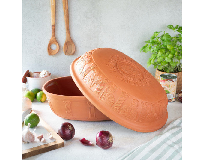 RÖMERTOPF Bräter Maxi 7.0 l 42.5x32.5x21.5 cm terracotta in Terracotta, Braun präsentiert im Onlineshop von KAQTU Design AG. Bräter ist von RÖMERTOPF