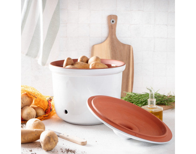 RÖMERTOPF Frischetopf Maxi Plus 5.5 l ø 26x25 cm weiss in Weiss präsentiert im Onlineshop von KAQTU Design AG. Kochtopf ist von RÖMERTOPF