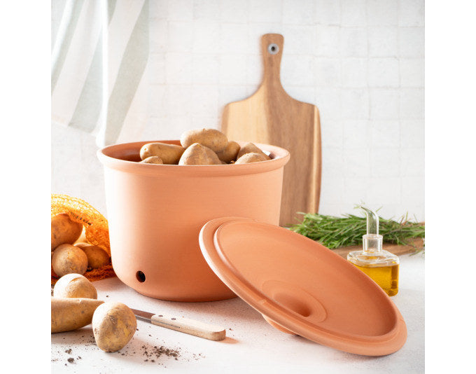 RÖMERTOPF Frischetopf Maxi Plus 5.5 l ø 26x25 cm terracotta in Terracotta, Braun präsentiert im Onlineshop von KAQTU Design AG. Kochtopf ist von RÖMERTOPF