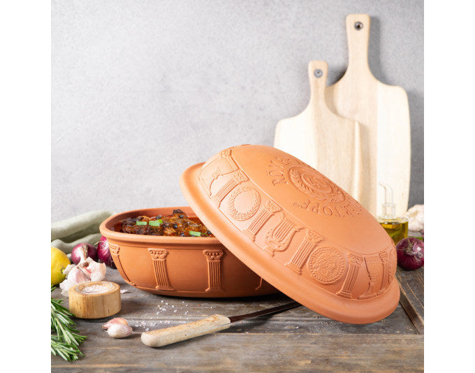 RÖMERTOPF Bräter 40 Jahre Jubiläum 3.5 l 34x26x19 cm terracotta in Terracotta, Braun präsentiert im Onlineshop von KAQTU Design AG. Bräter ist von RÖMERTOPF