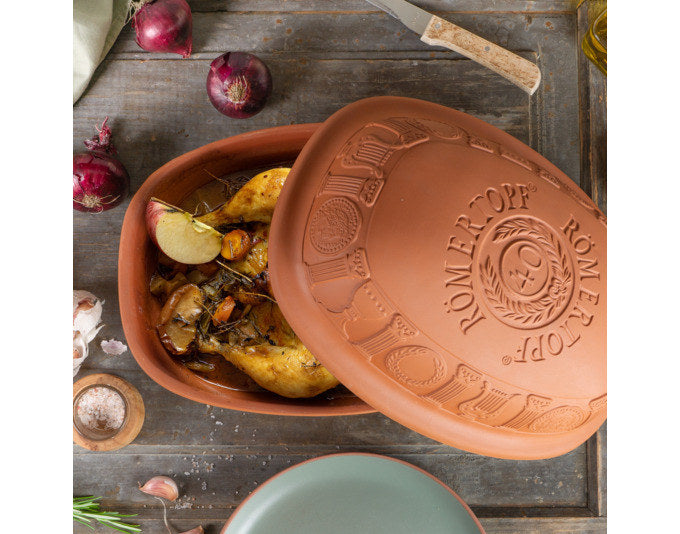 RÖMERTOPF Bräter 40 Jahre Jubiläum 3.5 l 34x26x19 cm terracotta in Terracotta, Braun präsentiert im Onlineshop von KAQTU Design AG. Bräter ist von RÖMERTOPF