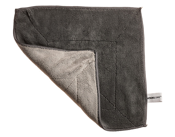 KOCHBLUME Microfasertuch 30x30 cm anthrazit-grau in  präsentiert im Onlineshop von KAQTU Design AG. Reinigungsmittel ist von KOCHBLUME