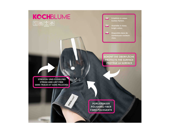 KOCHBLUME Poliertuch 50x60 cm lila in  präsentiert im Onlineshop von KAQTU Design AG. Reinigungsmittel ist von KOCHBLUME