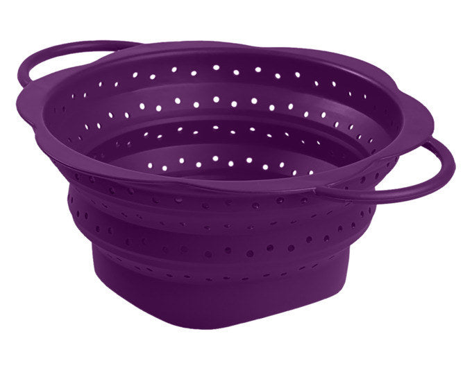 KOCHBLUME Faltsieb M 28x22.5x10 cm lila in Lila, Violett präsentiert im Onlineshop von KAQTU Design AG. Abschüttsieb ist von KOCHBLUME