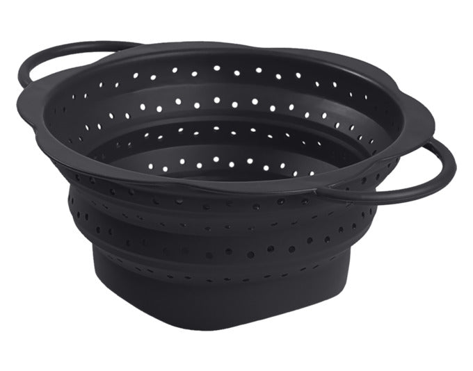 KOCHBLUME Faltsieb M 28x22.5x10 cm anthrazit in  präsentiert im Onlineshop von KAQTU Design AG. Salatzubehör ist von KOCHBLUME