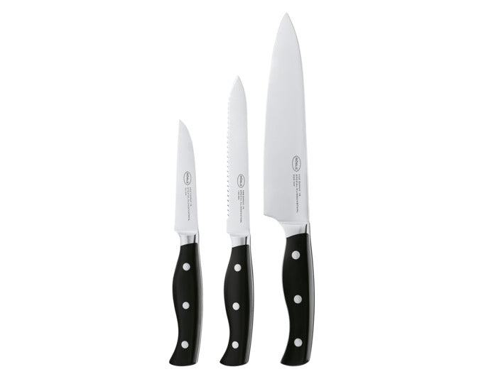 RÖSLE Messerset Pura 3-teilig in  präsentiert im Onlineshop von KAQTU Design AG. Küchenmesser ist von RÖSLE