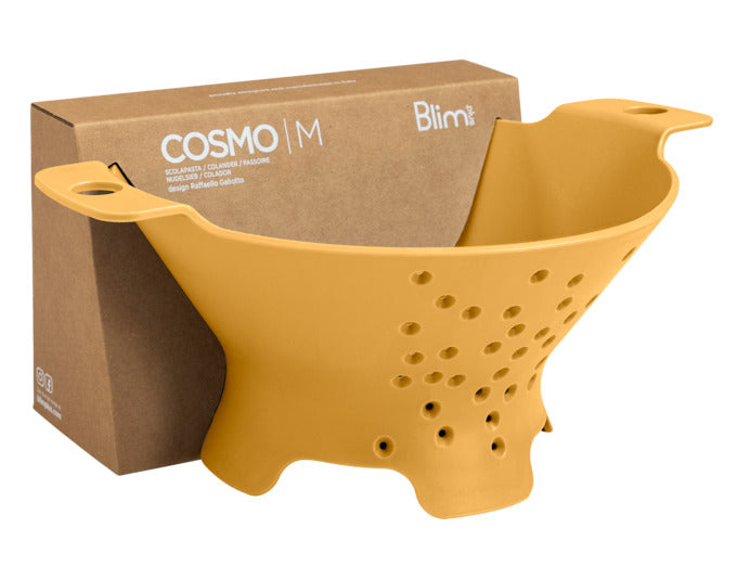 BLIM PLUS Abtropfsieb Cosmo Gr. M ø 30 cm gelb in  präsentiert im Onlineshop von KAQTU Design AG. Salatzubehör ist von BLIMPLUS