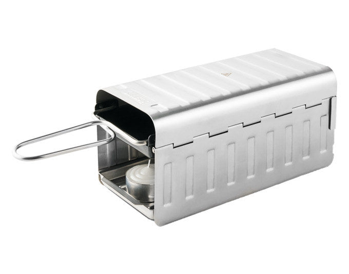 KISAG Raclette Candle Light Pro Mini-Ofen 18.5x9.2x8 cm in Silber präsentiert im Onlineshop von KAQTU Design AG. Raclette ist von KISAG