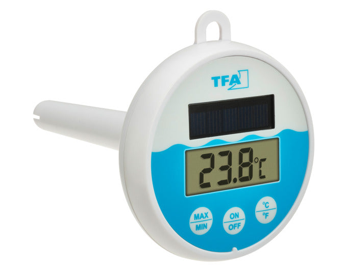 TFA Solar-Poolthermometer digital weiss in  präsentiert im Onlineshop von KAQTU Design AG. Outdoor-Accessoire ist von TFA