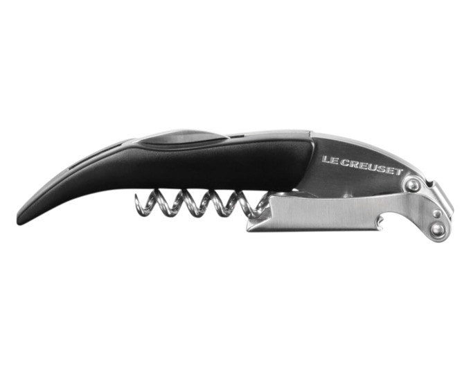 LE CREUSET Kellnermesser Klassik Kunststoff schwarz matt in Schwarz präsentiert im Onlineshop von KAQTU Design AG. Flaschenöffner ist von LE CREUSET
