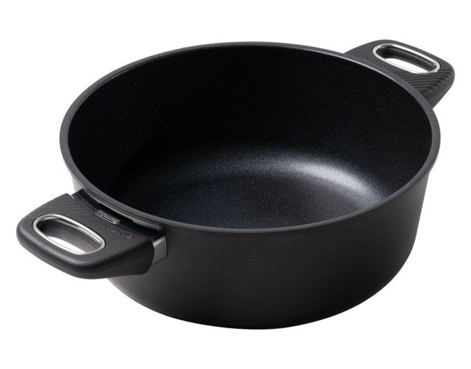 GASTROLUX Bratentopf EVO Induktion hoch ø 24 cm in Schwarz präsentiert im Onlineshop von KAQTU Design AG. Bräter ist von GASTROLUX