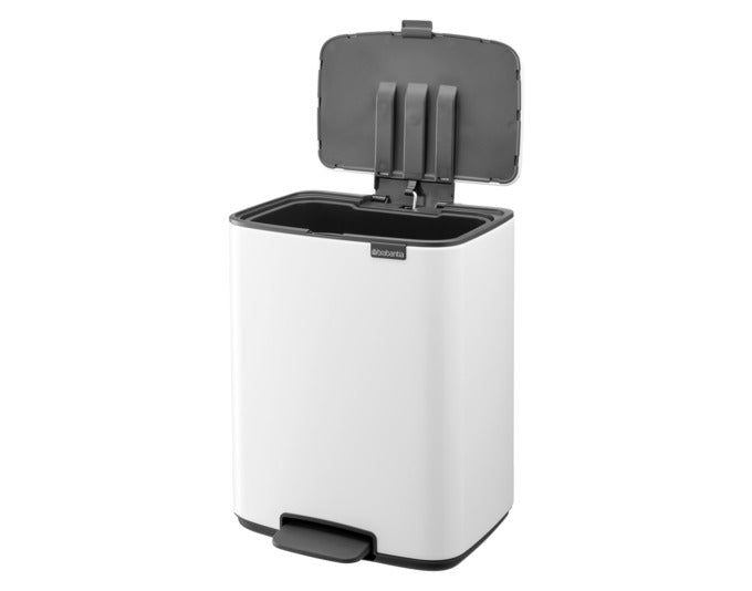 BRABANTIA Treteimer Bo white 12 l in  präsentiert im Onlineshop von KAQTU Design AG. Mülleimer ist von BRABANTIA