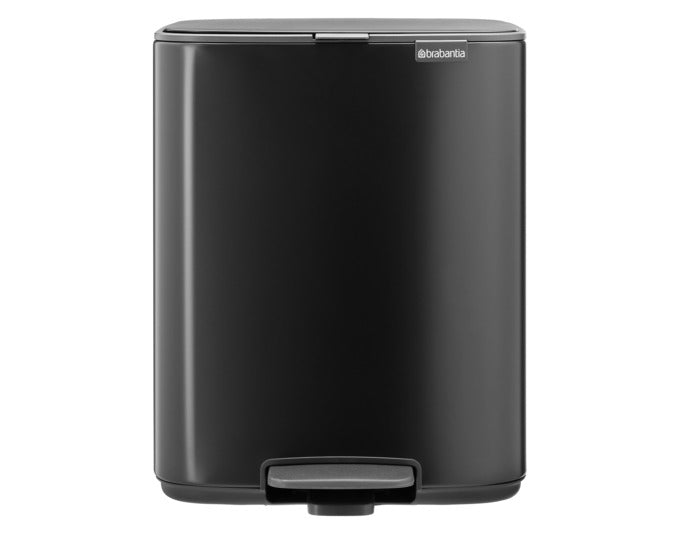BRABANTIA Treteimer Bo matt black 12 l in  präsentiert im Onlineshop von KAQTU Design AG. Mülleimer ist von BRABANTIA