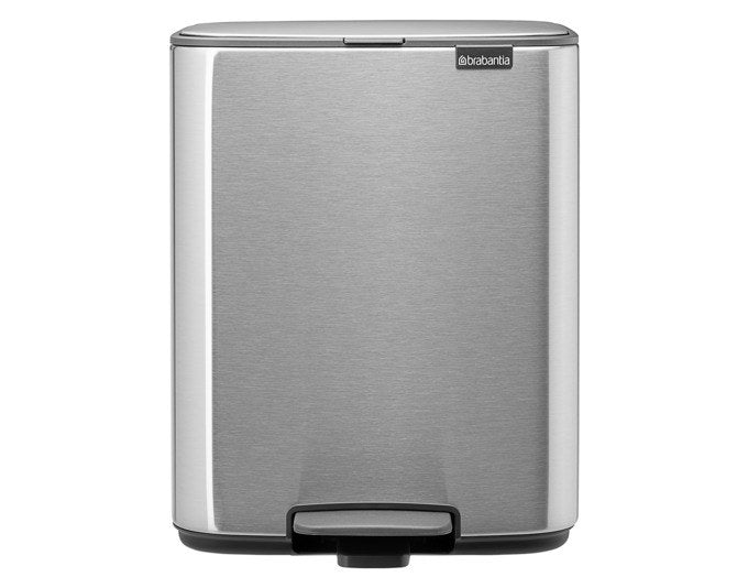 BRABANTIA Treteimer Bo matt steel FFP 12 l in Matt steel, Silber präsentiert im Onlineshop von KAQTU Design AG. Treteimer ist von BRABANTIA