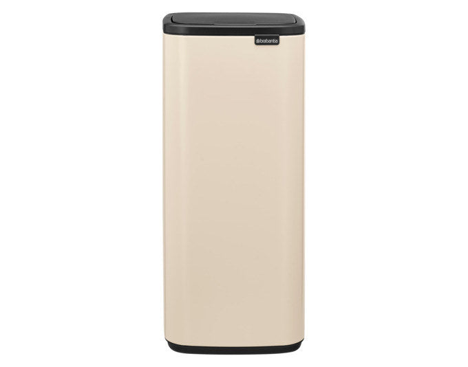 BRABANTIA Abfallbehälter Touch Bin Bo soft beige 30 l in Soft beige, Weiss präsentiert im Onlineshop von KAQTU Design AG. Mülleimer ist von BRABANTIA