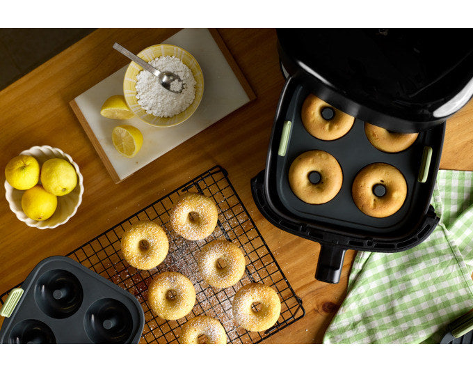 LÉKUÉ Donutsform 4er Silikon für Heissluftfritteuse 20x20x5.6 cm in  präsentiert im Onlineshop von KAQTU Design AG. Kuchenformen ist von LEKUE