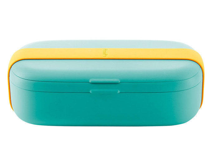 LÉKUÉ Lunchbox To Go 0.5 l 19.3x10.3x6.2 cm türkis in Türkis, Blau präsentiert im Onlineshop von KAQTU Design AG. Lunchboxen ist von LEKUE